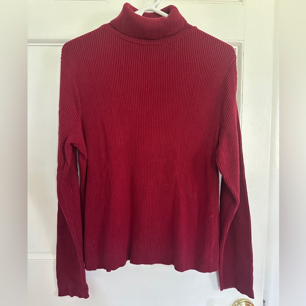 Pierre Cardin Red turtleneck sweater